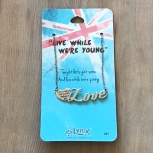One Direction Live While We're Young Necklace!! Brand New!!
